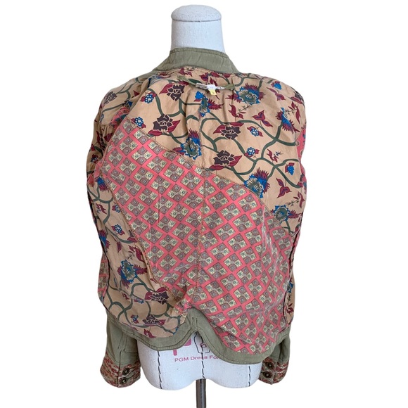 Rare Da-Nang Silk Jacket with Embroidered Sunset Moon Military Small - Picture 13 of 14